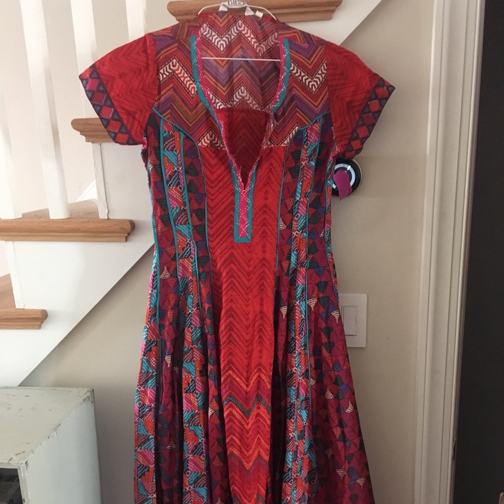 Vintage 80s psychedelic dress